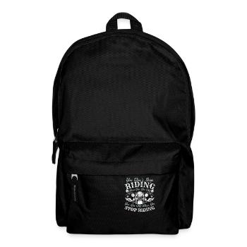 Opa Motorrad Biker - Rucksack - Schwarz - Vorne