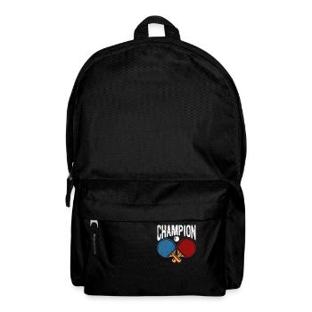 Champion Ping Pong Paddle Balls Funny Table Tennis - Backpack - black - Front