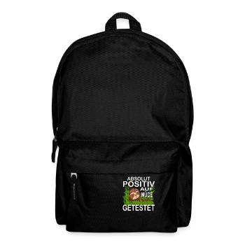 Hetz mich nicht Positiv auf müde getestet - Rucksack - Schwarz - Vorne