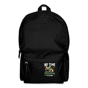 Keine Zeit, der Garten ruft! - Rucksack - Schwarz - Vorne
