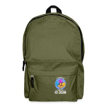If You Can Read This Bring Me An Ice Cream - Rucksack - Olivgrün - Vorne