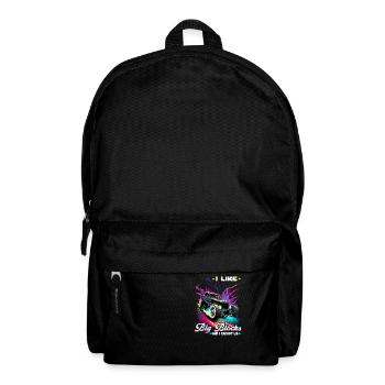 Hot Rod I Like Big Blocks, Retro Muscle Car Rat - Rucksack - Schwarz - Vorne