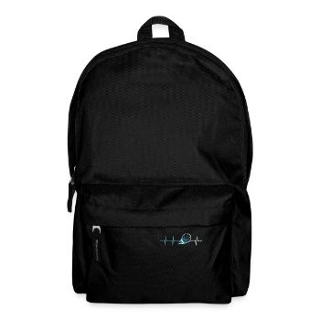 Basketball Herzschlag Puls Basketballer Geschenk - Rucksack - Schwarz - Vorne