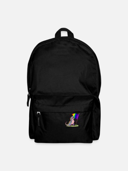 Drôle de dinosaure LGBT Community Pride Lesbienne Gay - Sac à dos - noir