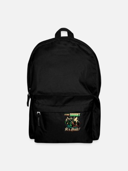 Hot Rod, Its Not Bought Its Built, Muscle Car Rat - Backpack - black