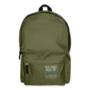 The First Rule Of Karaoke 3 - Backpack - olive green - Front
