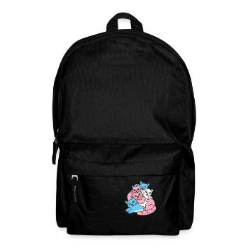 Cats Pile Transgender Flag Trans LGBTQ Cat - Backpack - black - Front