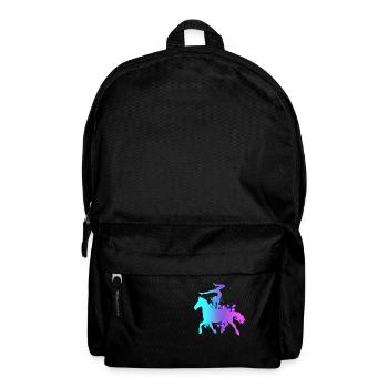 Voltigieren Reiten Pferd Spruch Reiterin Reiterhof - Rucksack - Schwarz - Vorne