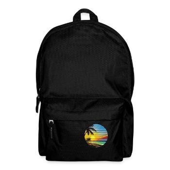 Palm Island Sun Summer Holiday Palm Beach - Backpack - black - Front
