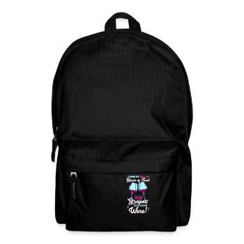 I have my daily fruit and it's called wine - Backpack - black - Front