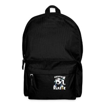 Schüler Grundschule 1. Klasse Fußball - Rucksack - Schwarz - Vorne
