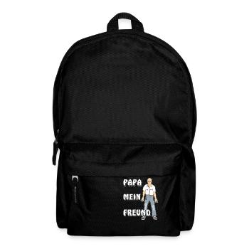 PAPA MEIN FREUND - Rucksack - Schwarz - Vorne