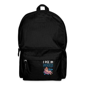 Ich Pinkle In Pools Lustige Schwimmhumor - Rucksack - Schwarz - Vorne