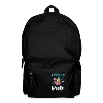 Ich Pinkle In Pools Schwimmwitz, Die In - Rucksack - Schwarz - Vorne