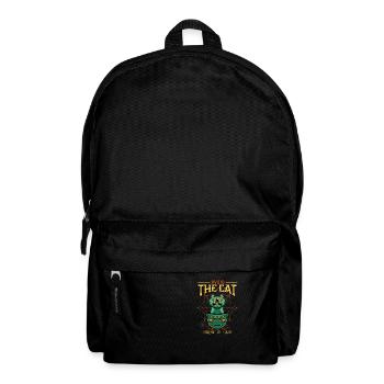 Halloween-Katze und Spinne - Rucksack - Schwarz - Vorne