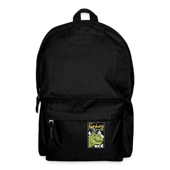 Truthahn Saurus T Rex Thanksgiving Day Pilger Dino - Rucksack - Schwarz - Vorne