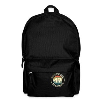 47. Geburtstag so sieht man mit 47 Retro Geschenk - Rucksack - Schwarz - Vorne