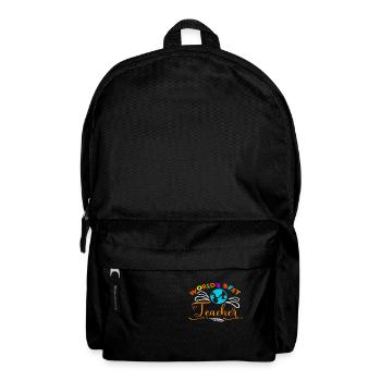 world s best teacher, Lehrer, Dankeschön Souvenir - Rucksack - Schwarz - Vorne