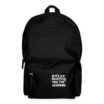 Es ist ein schöner Tag zum Lernen - Rucksack - Schwarz - Vorne