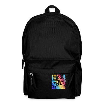 Es ist ein schöner Tag zum Lernen - Rucksack - Schwarz - Vorne
