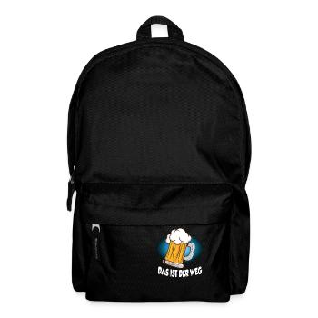 Das ist der Weg - lustiges Party Malle Design - Rucksack - Schwarz - Vorne