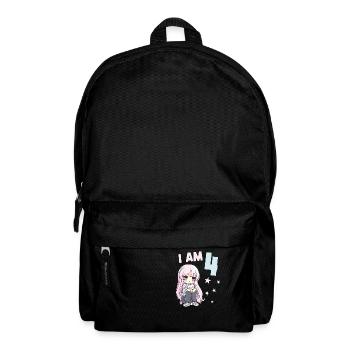 4 ans Fille Anime Kawaii Cat 4ème anniversaire - Sac à dos - noir - Devant