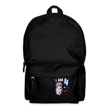 4 ans Fille Anime Kawaii Cat 4ème anniversaire - Sac à dos - noir - Devant