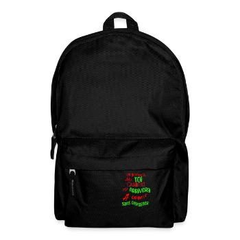 tee shirt humour - Sac à dos - noir - Devant