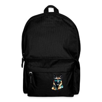 Deutscher Schäferhund - Rucksack - Schwarz - Vorne