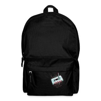 80's Cassette Tape 1990s Pencil Winding Cassette - Backpack - black - Front