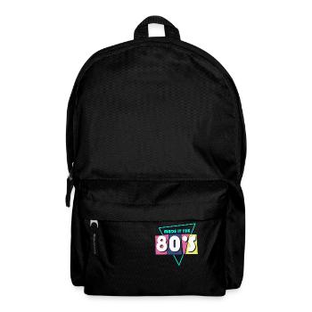 80er Die Musik der 80er - Rucksack - Schwarz - Vorne