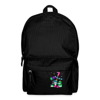 With Mermaid - Girl Birthday 7 Years - Backpack - black - Front