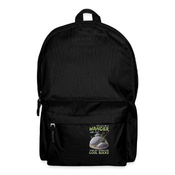 Wander Some Looking For Cool Rocks - Backpack - black - Front