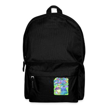 Camping in a tent campground - Backpack - black - Front