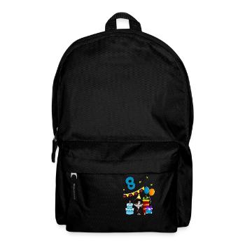 Avec Ninja - Anniversaire des garçons 8 ans - Sac à dos - noir - Devant