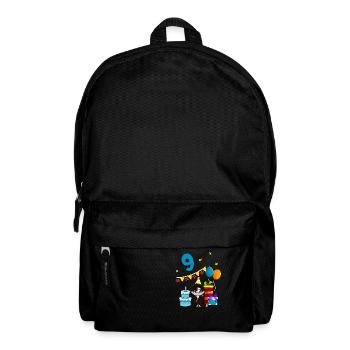 Mit Ninja - Jungs Geburtstag 9 Jahre - Rucksack - Schwarz - Vorne