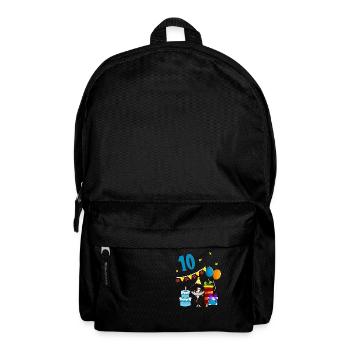 Mit Ninja - Jungs Geburtstag 10 Jahre - Rucksack - Schwarz - Vorne