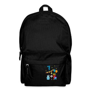 With Ninja - Boys Birthday 7 Years - Backpack - black - Front