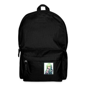 Kawaii Girl Anime Manga Girl Cat - Backpack - black - Front