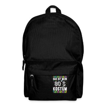 80er Motto Party Das ist mein 80er Jahre Kostüm - Rucksack - Schwarz - Vorne