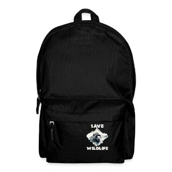 Save wildlife chimpanzee - Backpack - black - Front