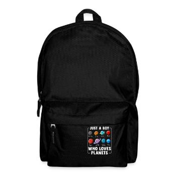 Just A Boy Who Loves Planets Solar System - Backpack - black - Front