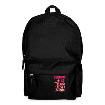 I'm 4 - Girl Twirling - Backpack - black - Front