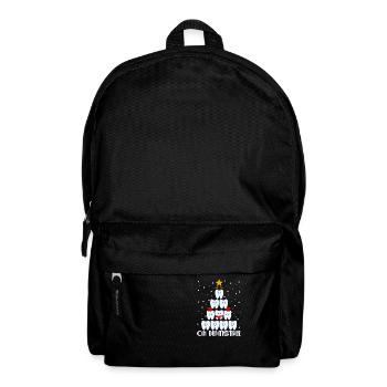 Oh Dentistree Weihnachten Zahnarzt Baum lustig - Rucksack - Schwarz - Vorne