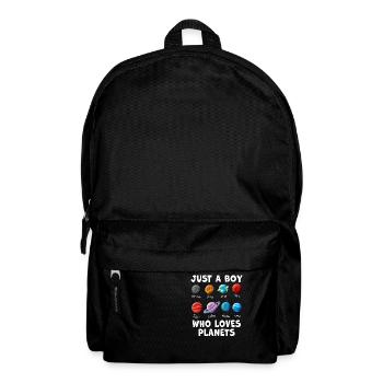 Just A Boy Who Loves Planets Solar System - Backpack - black - Front