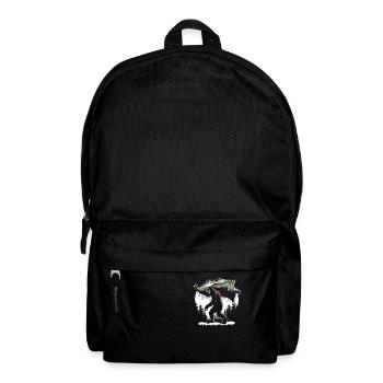 Bigfoot Tragen Weihnachtsbaum Lichter Xmas - Rucksack - Schwarz - Vorne
