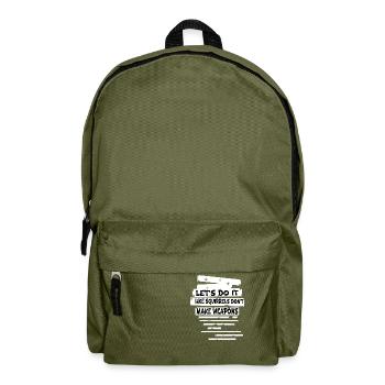 Hippie Child Anti War Flower Power - Sac à dos - vert olive - Devant