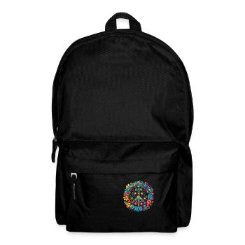 Flower Power Hippie Birthday - November 2002 - Backpack - black - Front