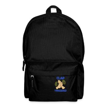 Klatschen Ausgelöster Gag Komiker Lustiger Streich Cooler Witz - Rucksack - Schwarz - Vorne
