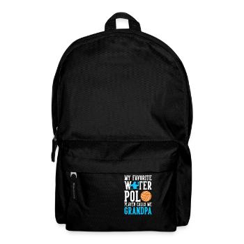Water Polo Player Calls Me Grandpa - Backpack - black - Front